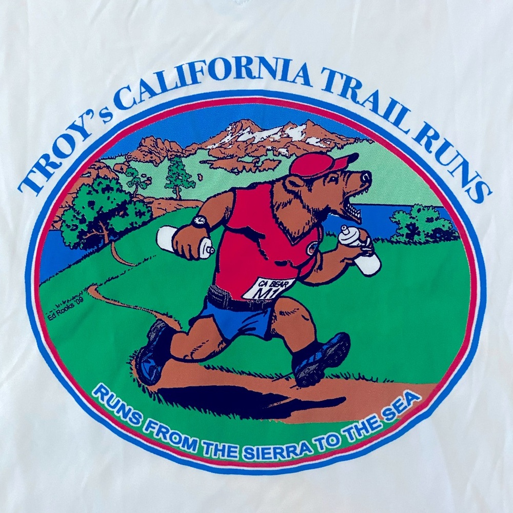 T-SHIRT Troy’s California Trail Runs - Runs from the Sierra to the Sea … Cute!🐻